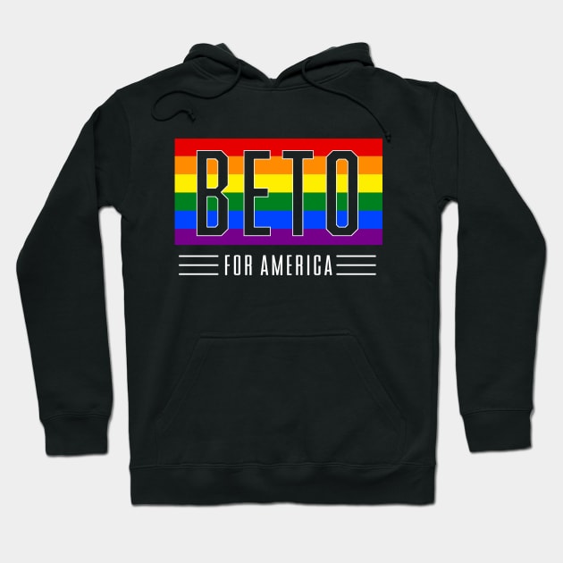 Beto For America 2022 | Beto O'Rourke For Texas Governor | LGBT Gay Pride T-Shirt Hoodie by BlueWaveTshirts